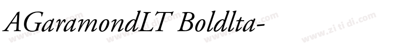 AGaramondLT Boldlta字体转换